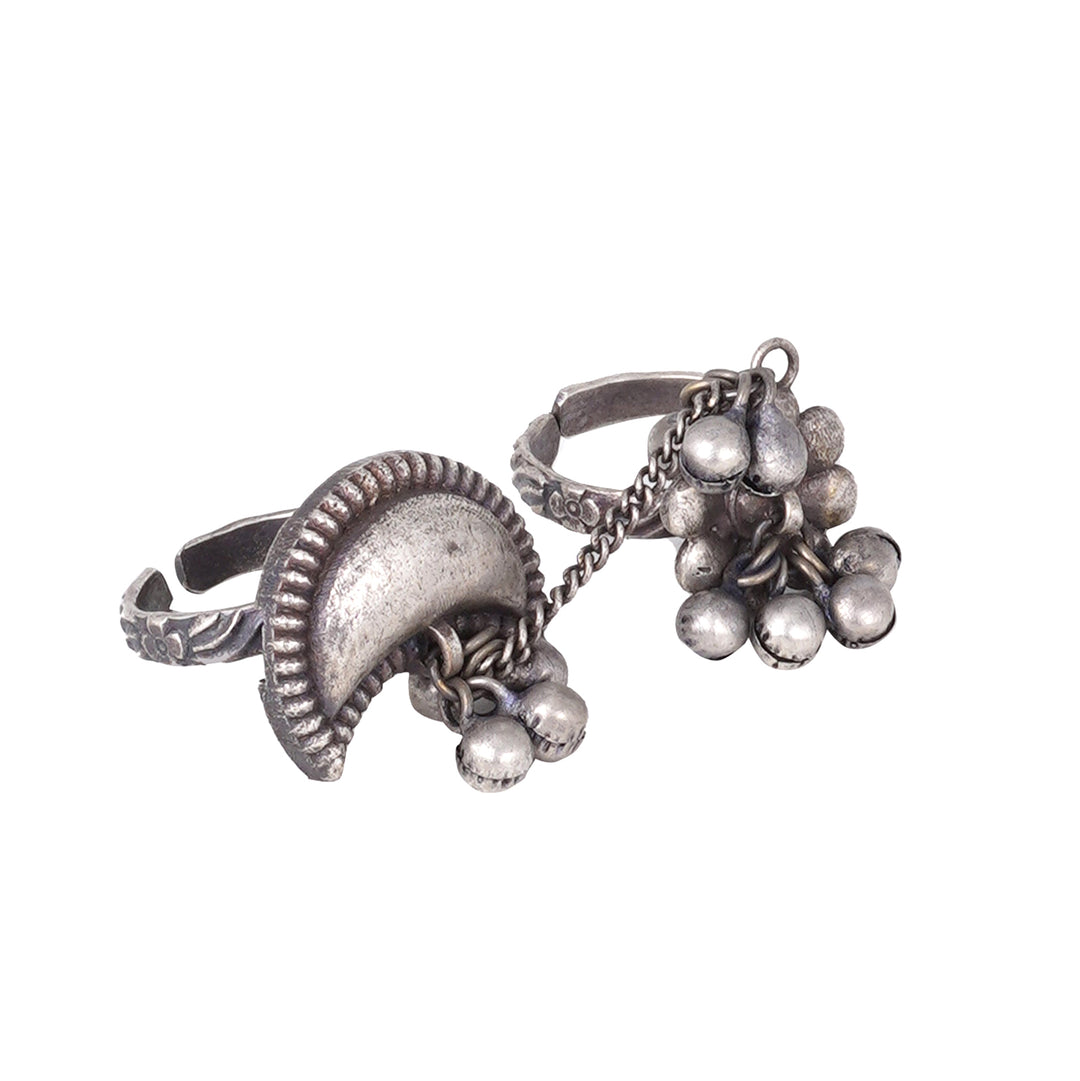 Teejh Bindiya Silver Oxidised Jewelry Gift Set