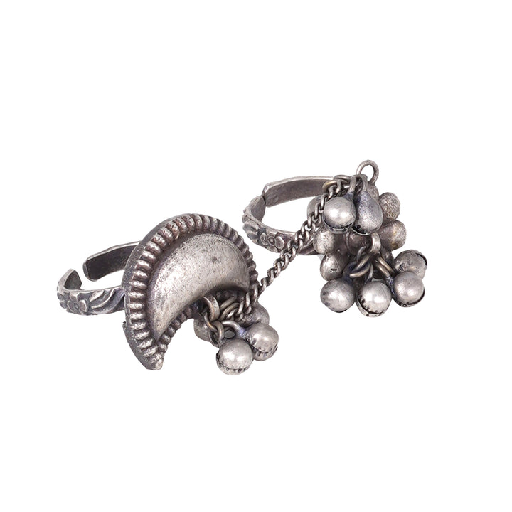 Teejh Bindiya Silver Oxidised Jewelry Gift Set