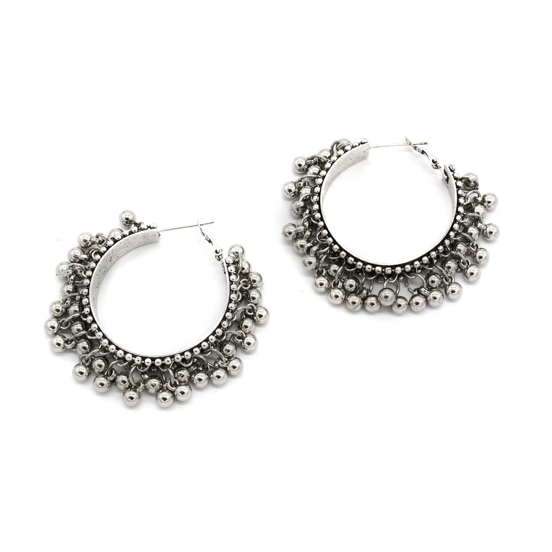 Amisha Silver Oxidized Ghungroo Jewelry Gift Set - Teejh
