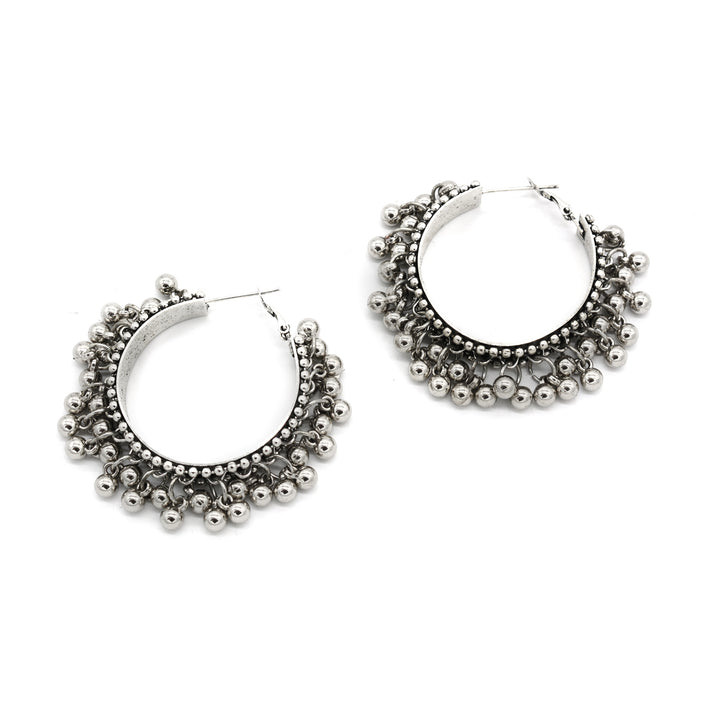 Amisha Silver Oxidized Ghungroo Jewelry Gift Set - Teejh
