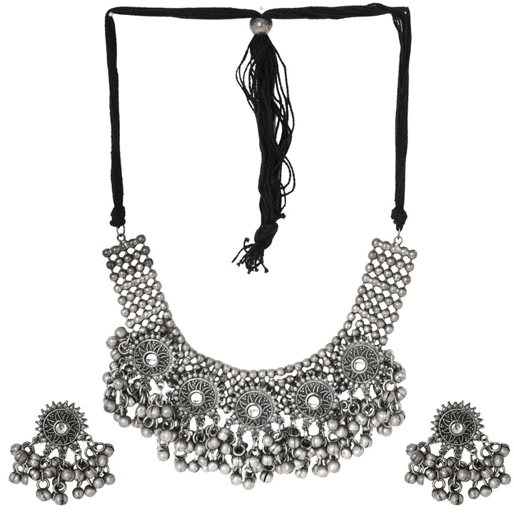 Teejh Kalya Silver Oxidised Jewelry Gift Set