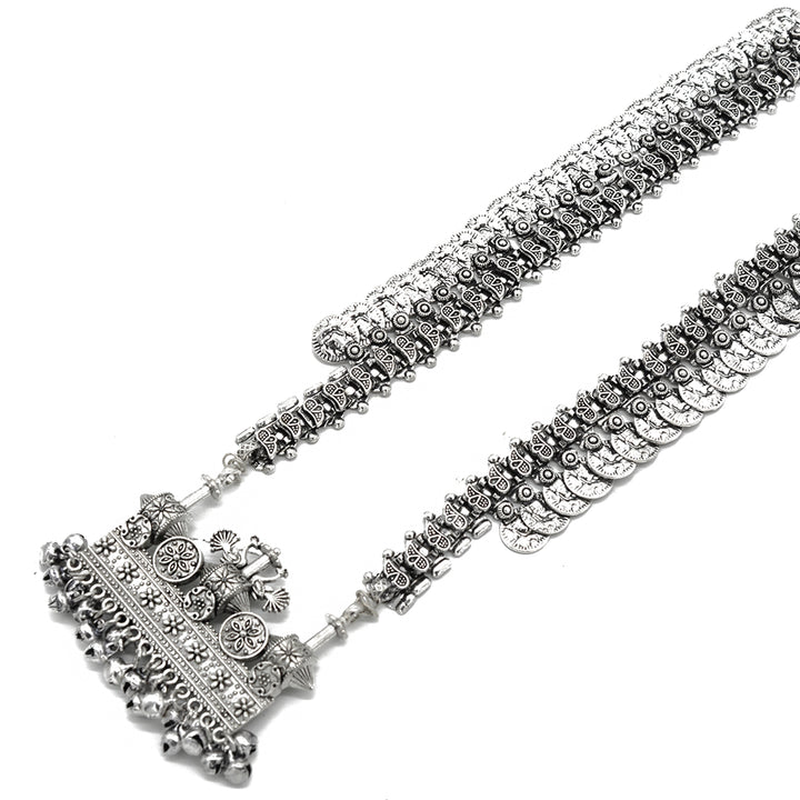 Teejh Aadya silver oxidized jewellery gift set - Teejh
