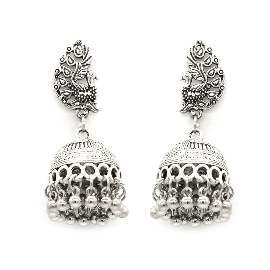 Teejh Aadya silver oxidized jewellery gift set - Teejh