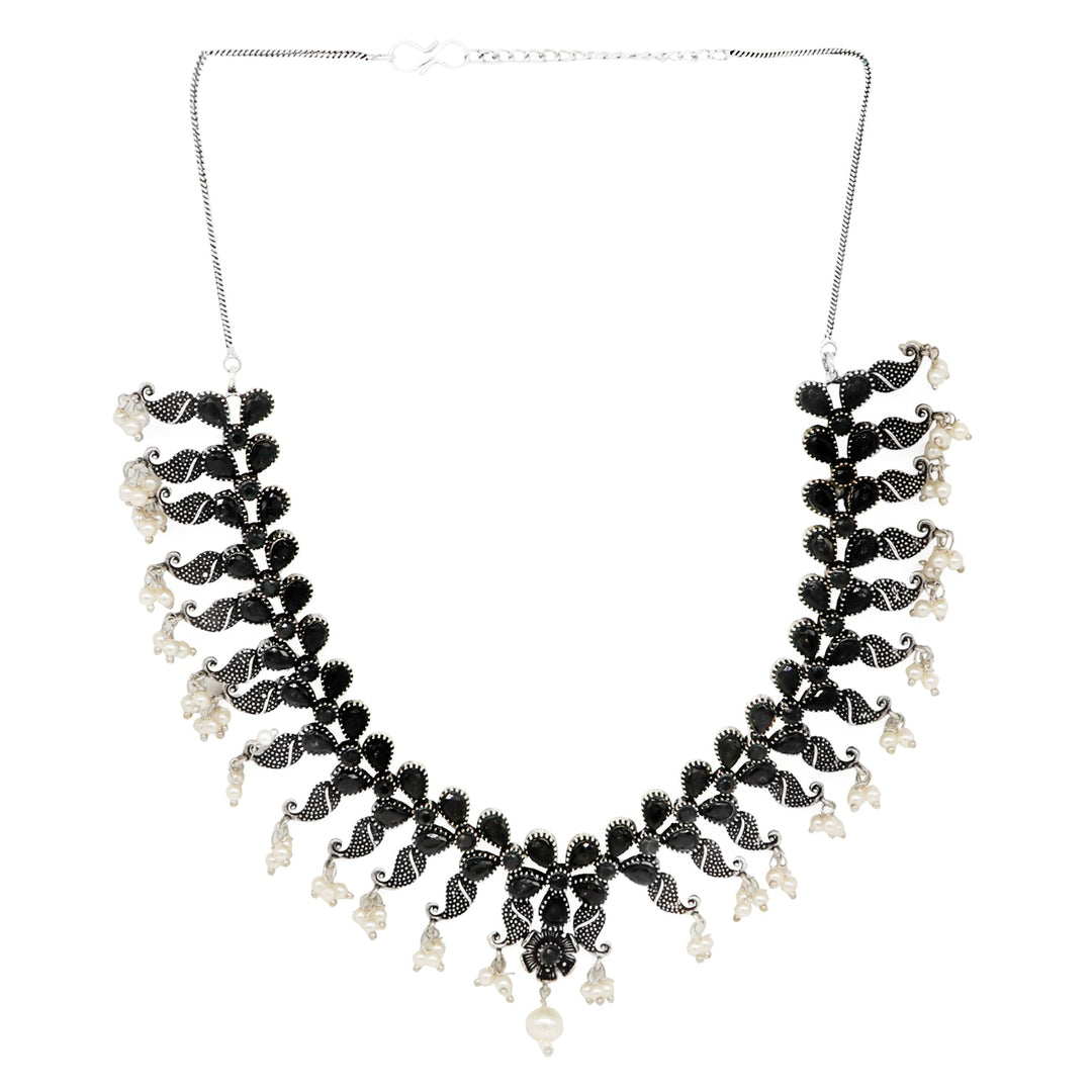 Teejh Lasritha Silver Oxidised Jewelry Gift Set