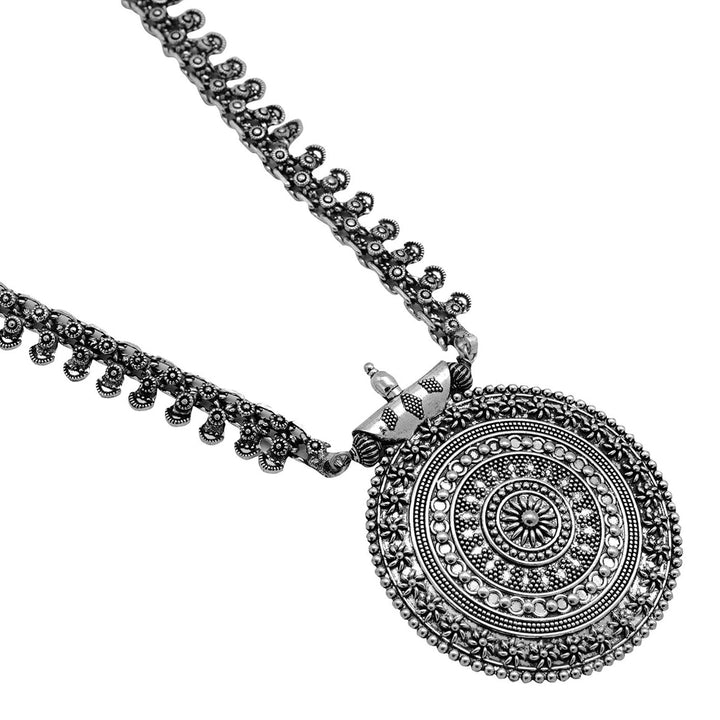 Teejh Mishita Metallic Silver oxidized Jewelry Gift Set
