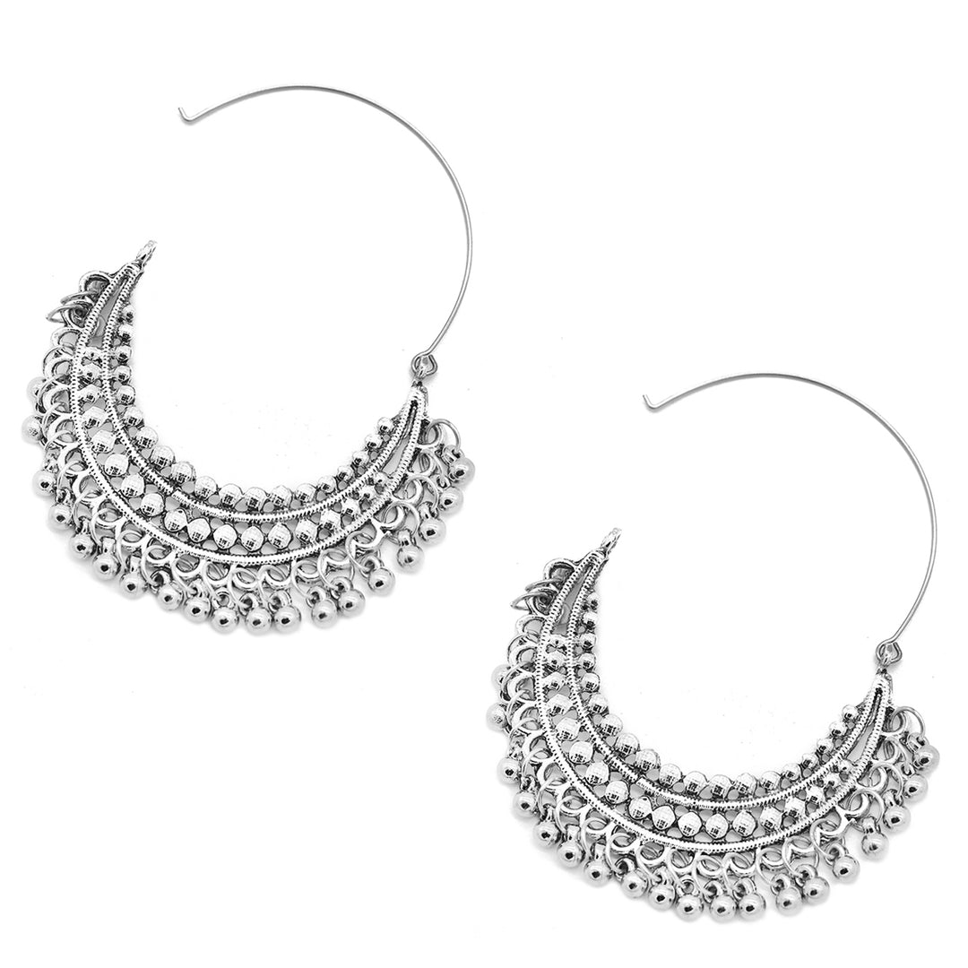 Teejh Nysa Metallic Silver oxidized Jewelry Gift Set