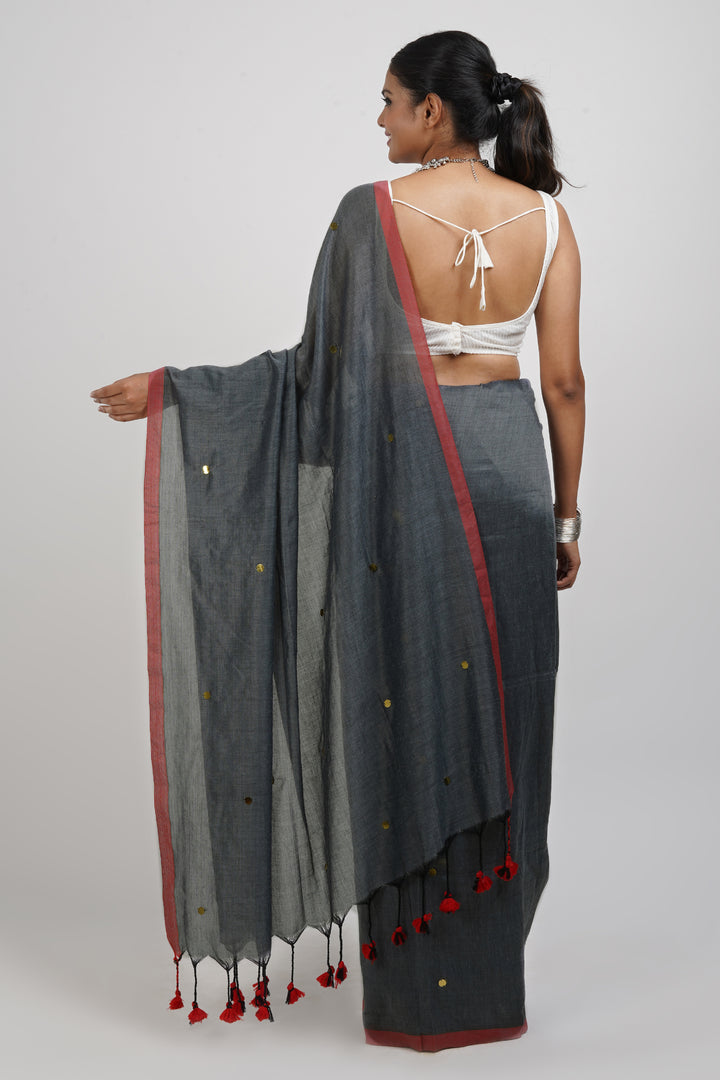 Teejh Monsoon Magic Frey Saree, Clutch and Earrings Gift Set