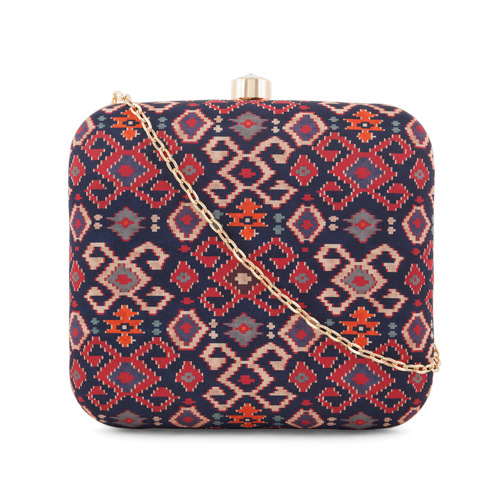 Teejh Monsoon Magic Frey Saree, Clutch and Earrings Gift Set