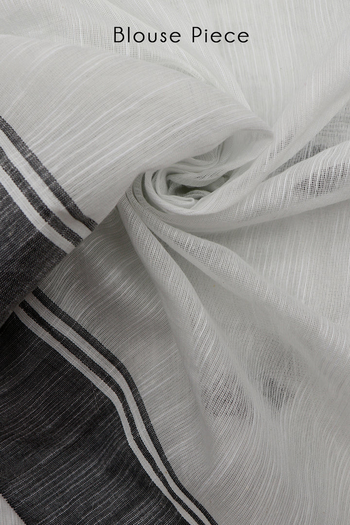 Teejh Salt &amp; Pepper Handloom Khadi Cotton Saree