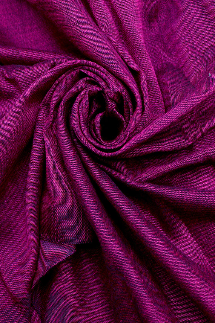 Teejh Boysenberry Mulmul Cotton Saree