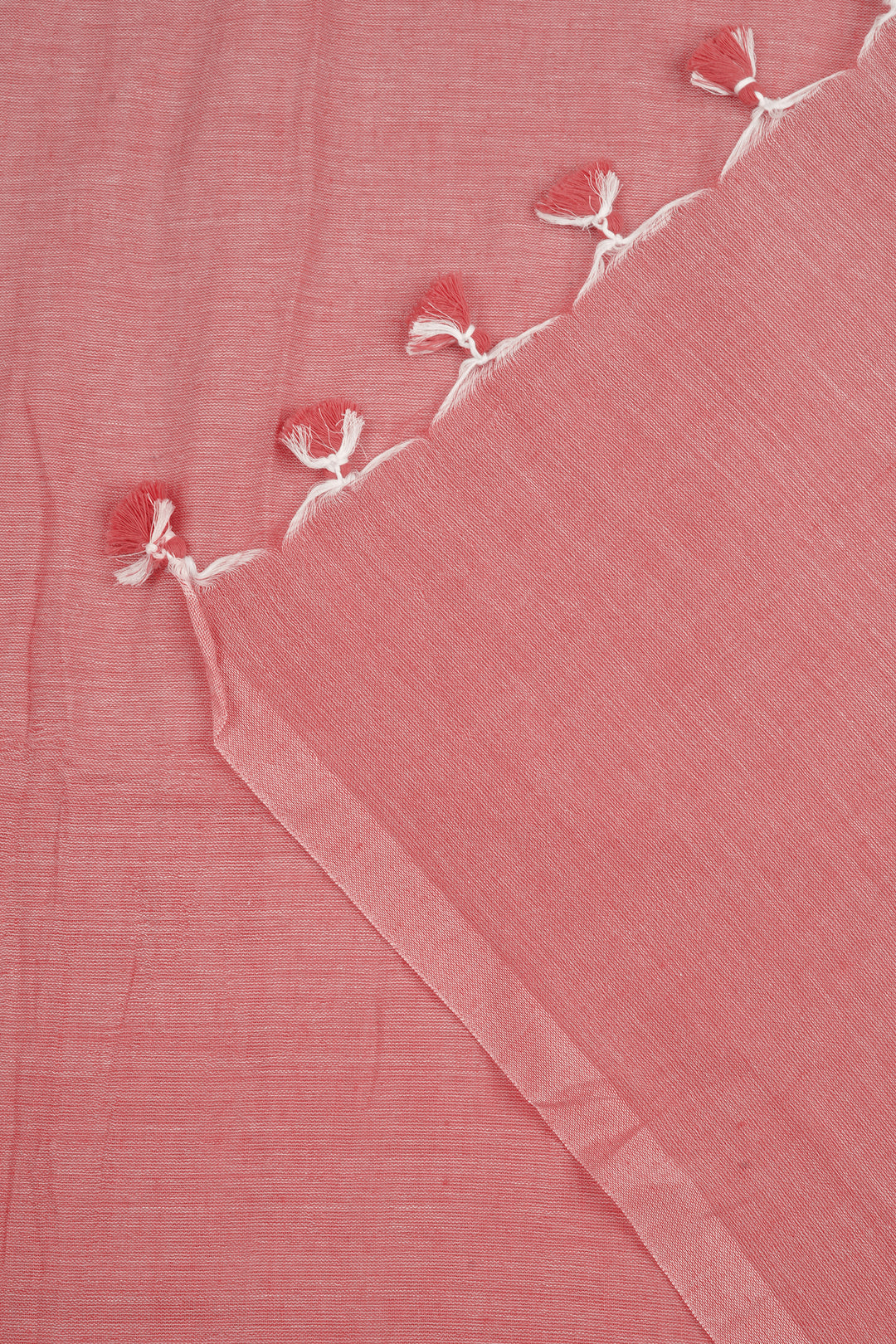 Teejh Sunset Pink Mulmul Saree