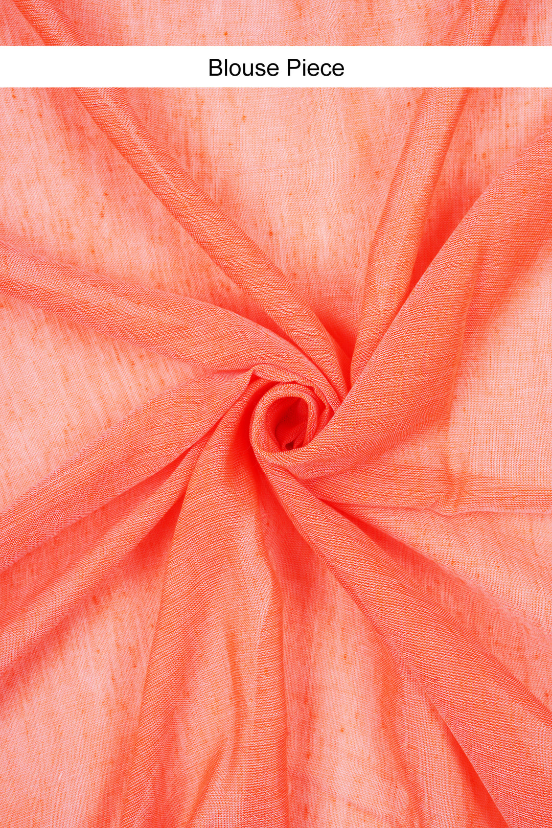 Teejh Orange Peach Mulmul Saree