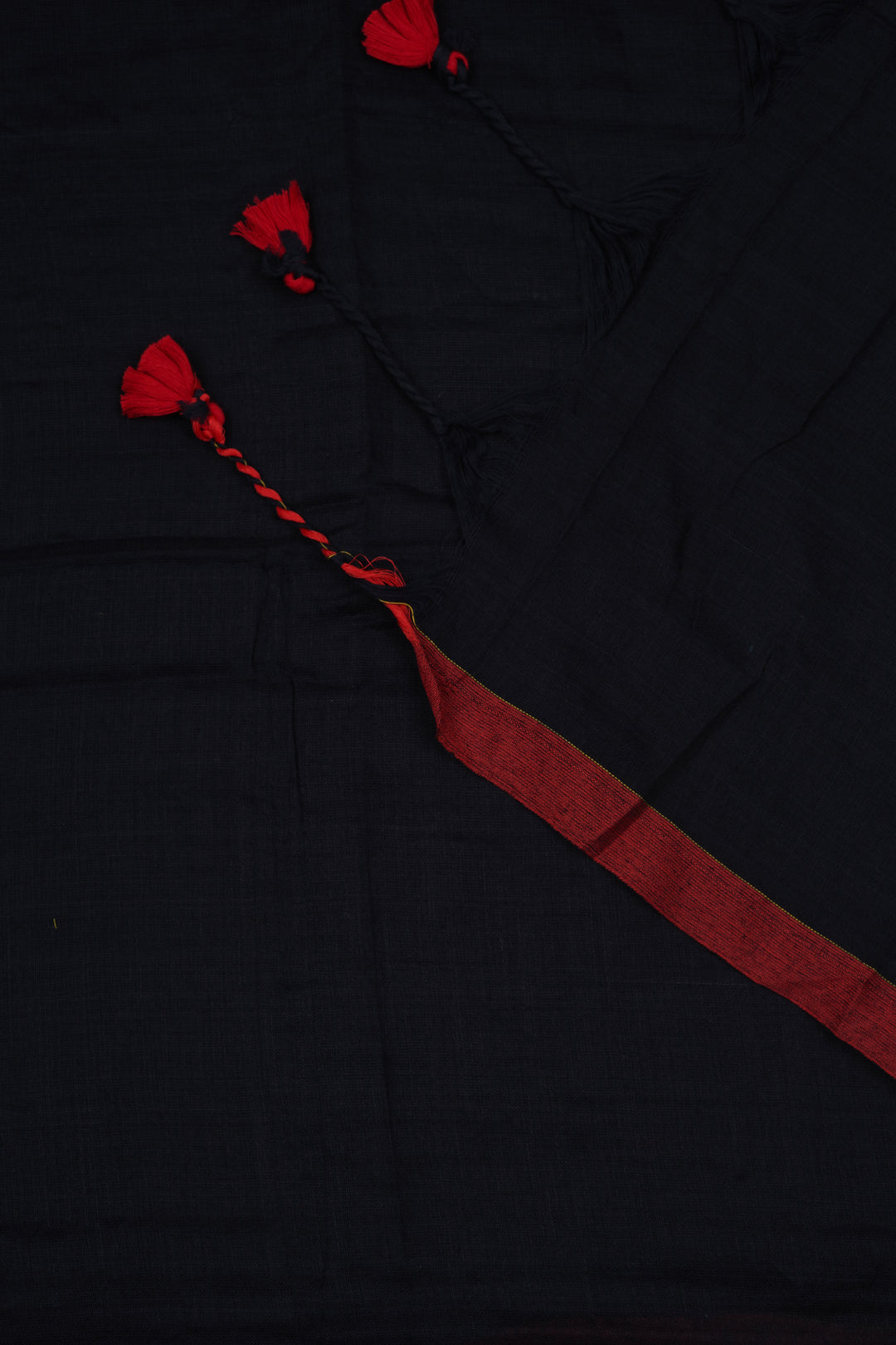 Teejh Kaira Black Mulmul Saree