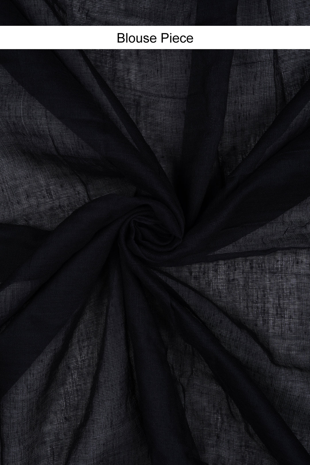 Teejh Kaira Black Mulmul Saree