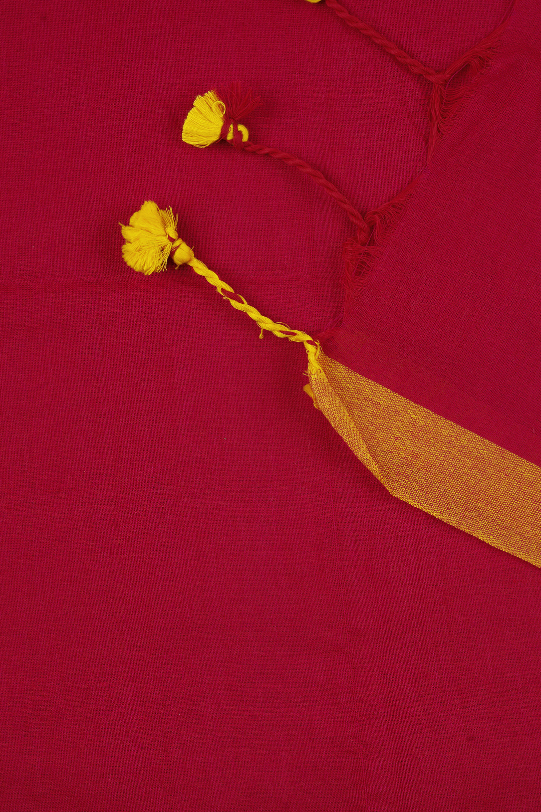 Teejh Kaira Hot Pink Mulmul Saree