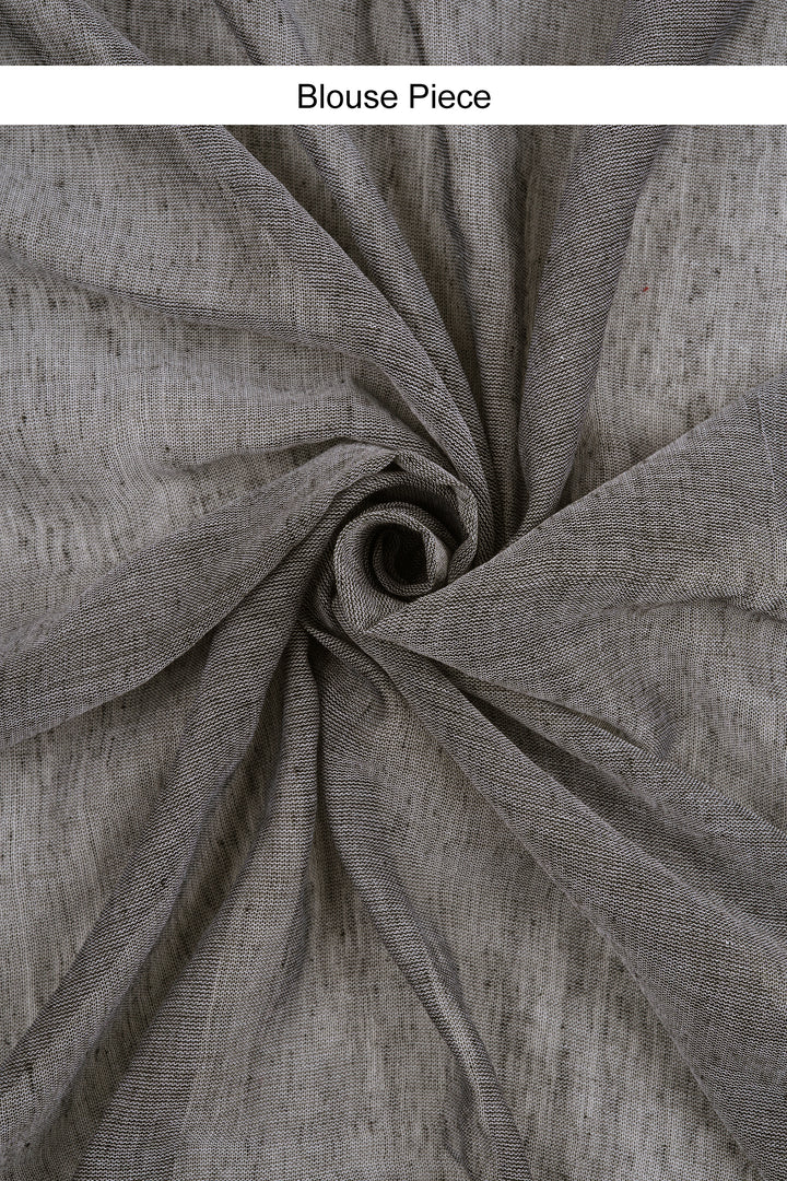 Teejh Kaira Grey Mulmul Saree