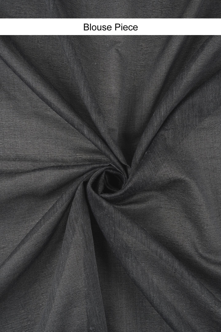 Teejh Kaira Deep Grey Mulmul Saree