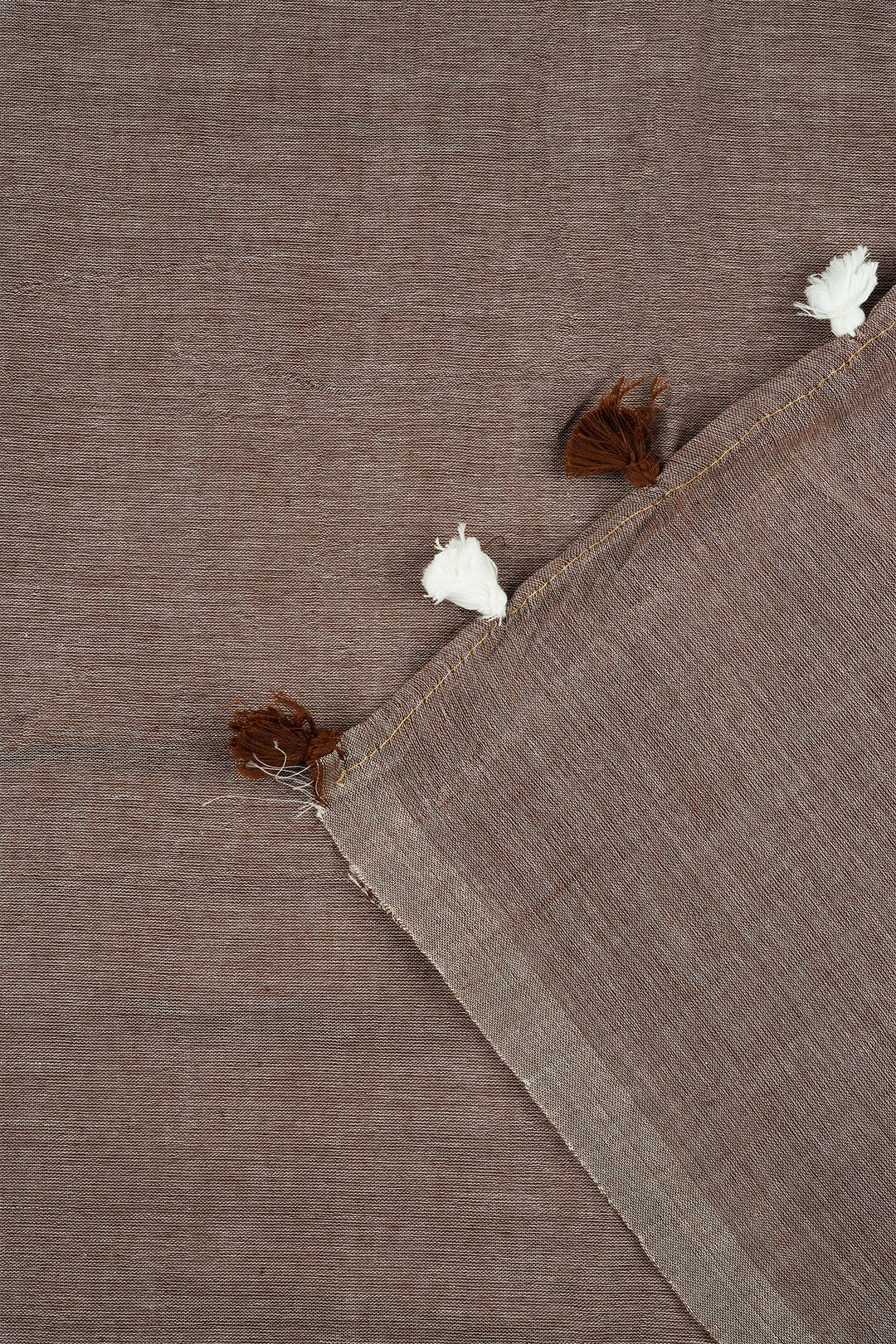 Teejh Takshi Brown Mulmul Saree