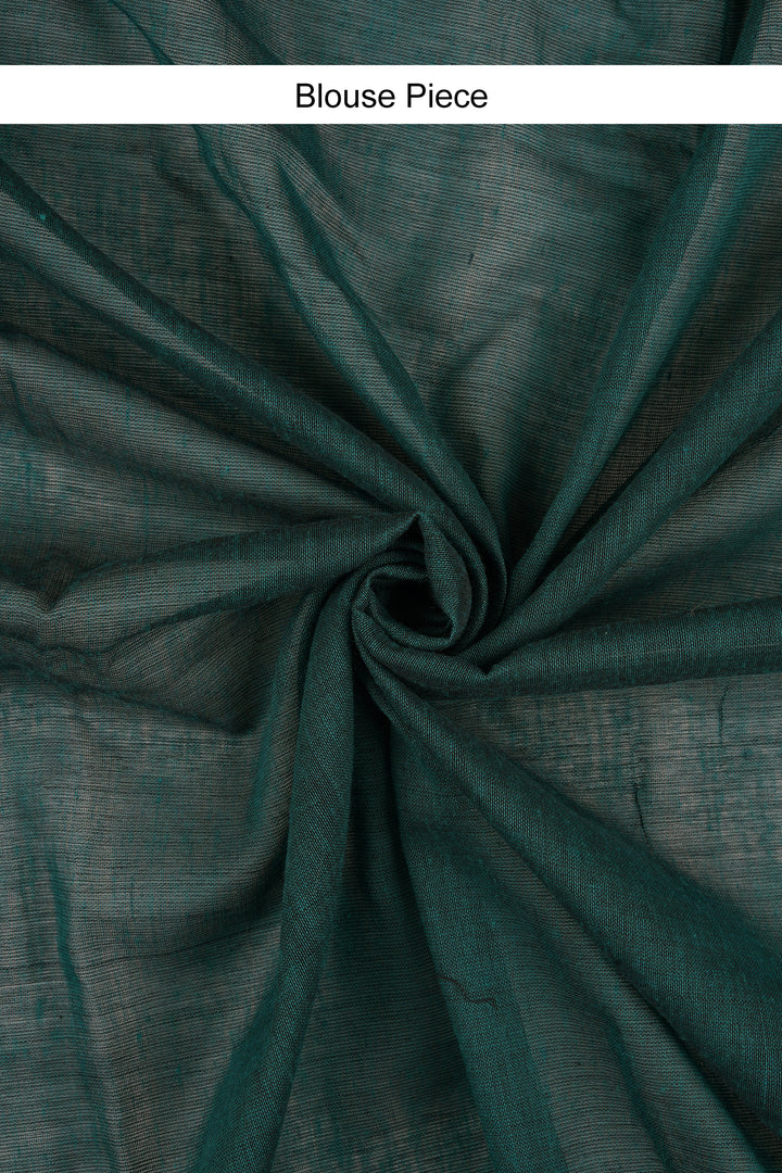 Teejh Takshi Green Mulmul Saree