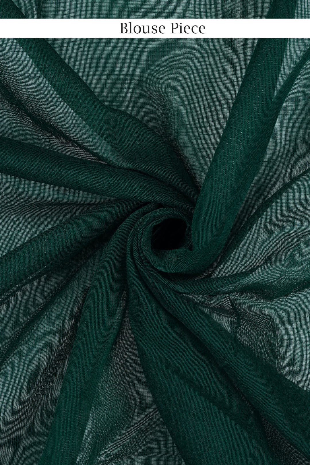 Teejh Zeenat Green Cotton Silk Saree