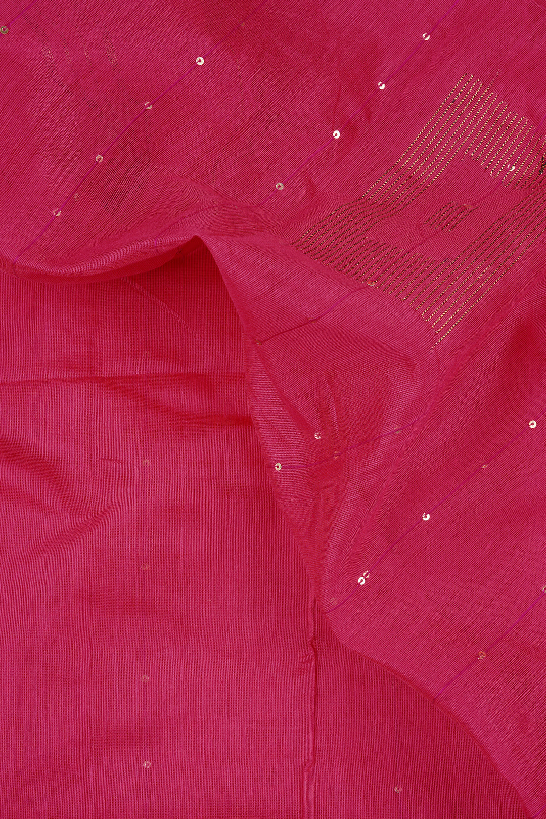 Teejh Zeenat Pink Cotton Silk Saree