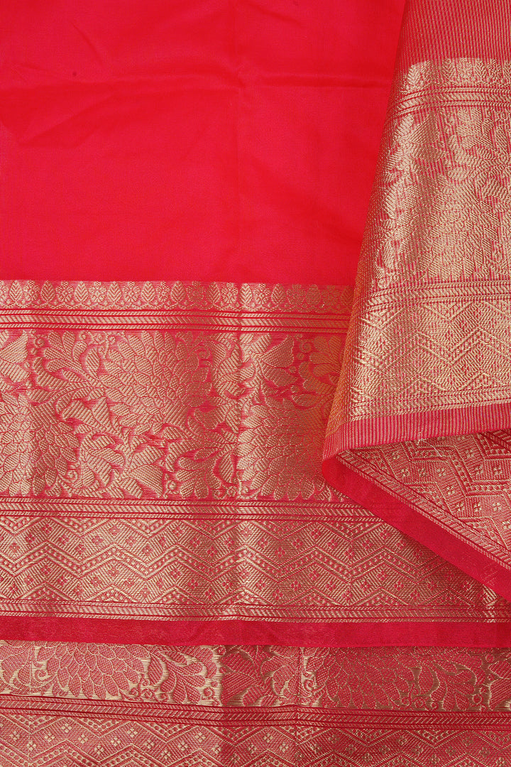 Teejh Zunaira Red Organza Saree
