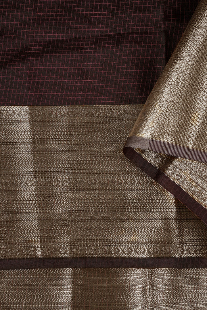 Teejh Samara Brown Organza Saree