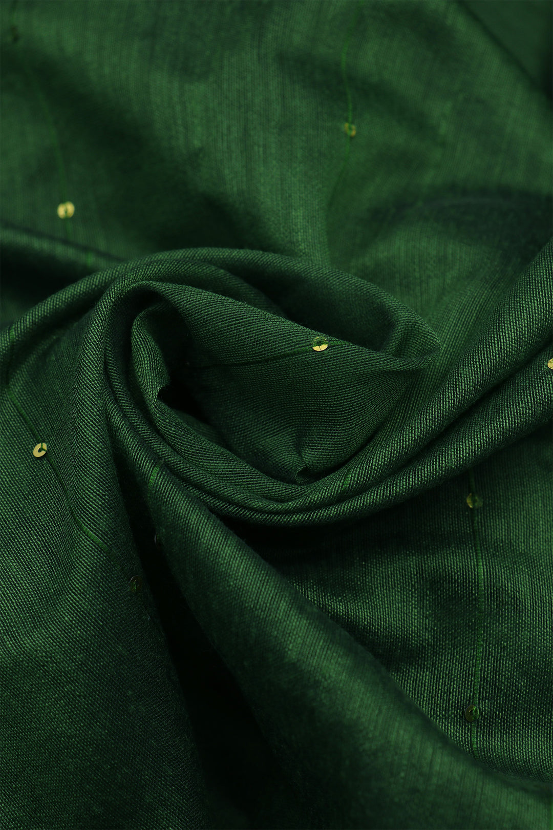 Teejh Lush Green Handloom Box Sequin Saree