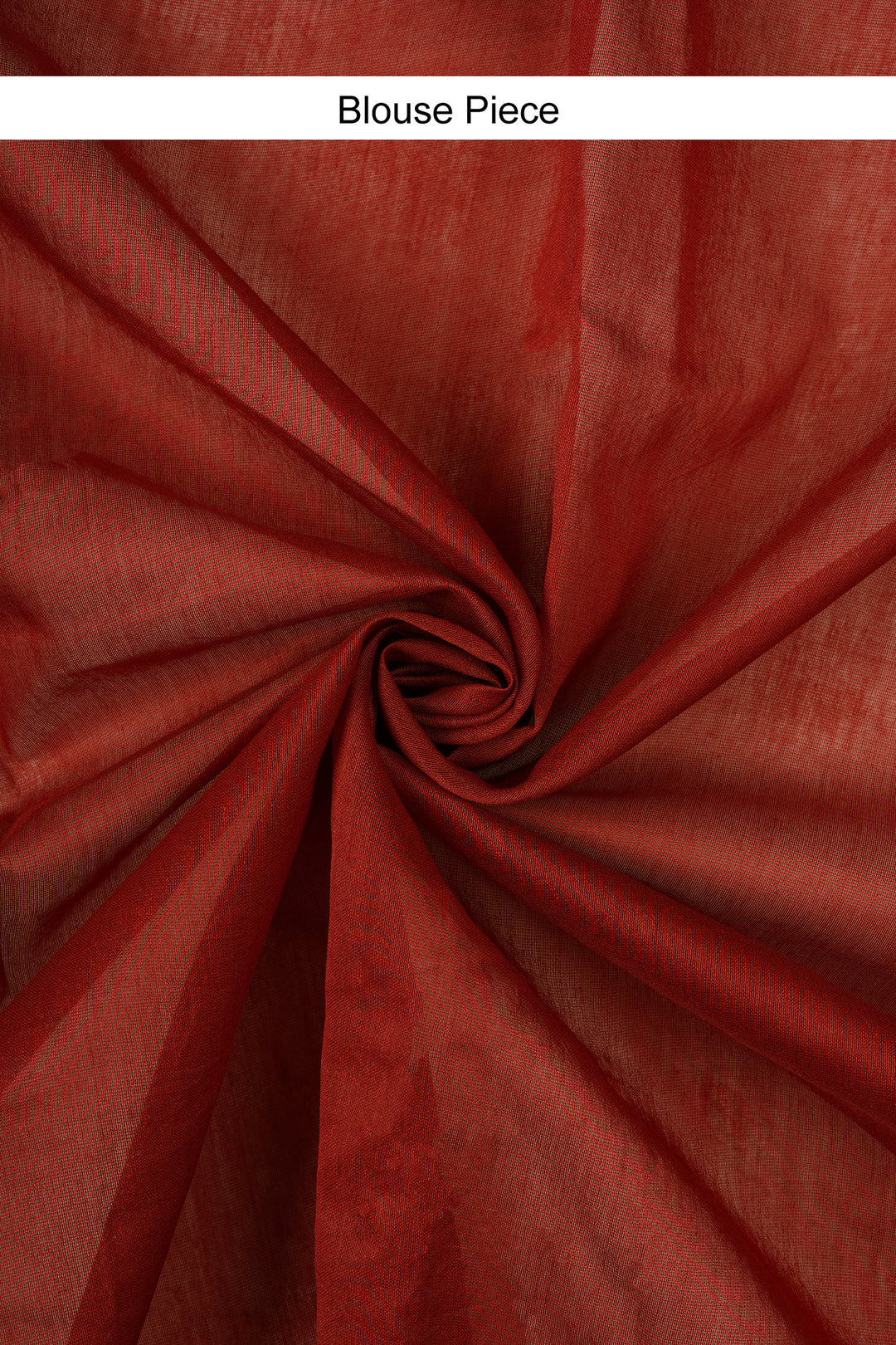 Teejh Dipped In Red Dark Red Block Print Chanderi Silk Saree