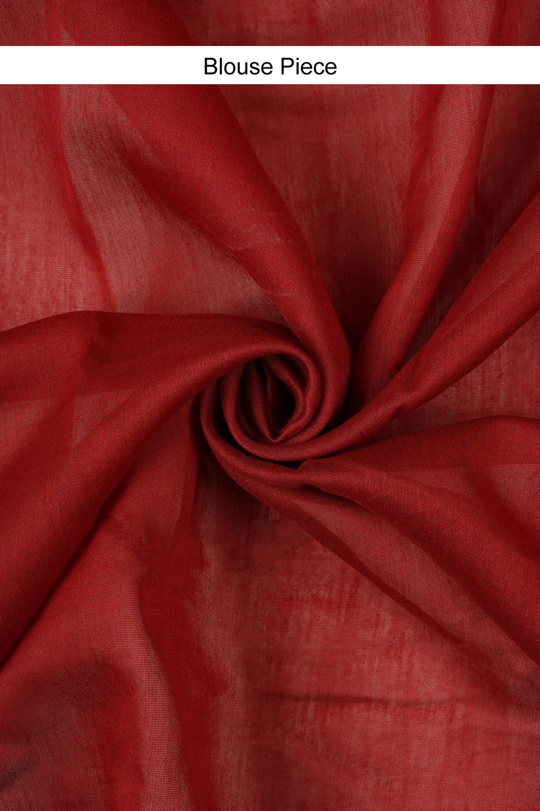 Teejh Dil Khush Dark Red Block Print Chanderi Silk Saree