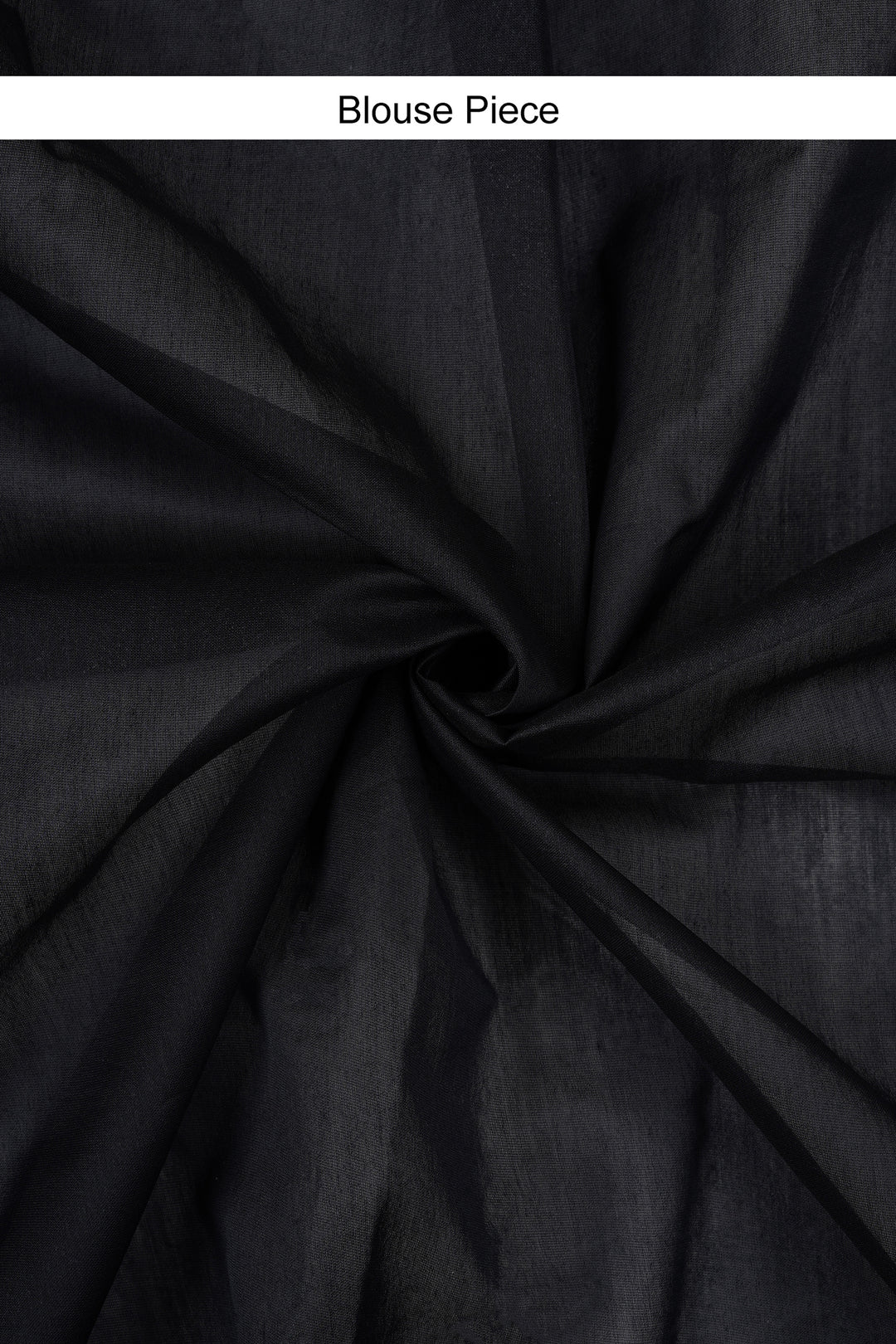 Teejh Into the Night Black Block Print Chanderi Silk Saree