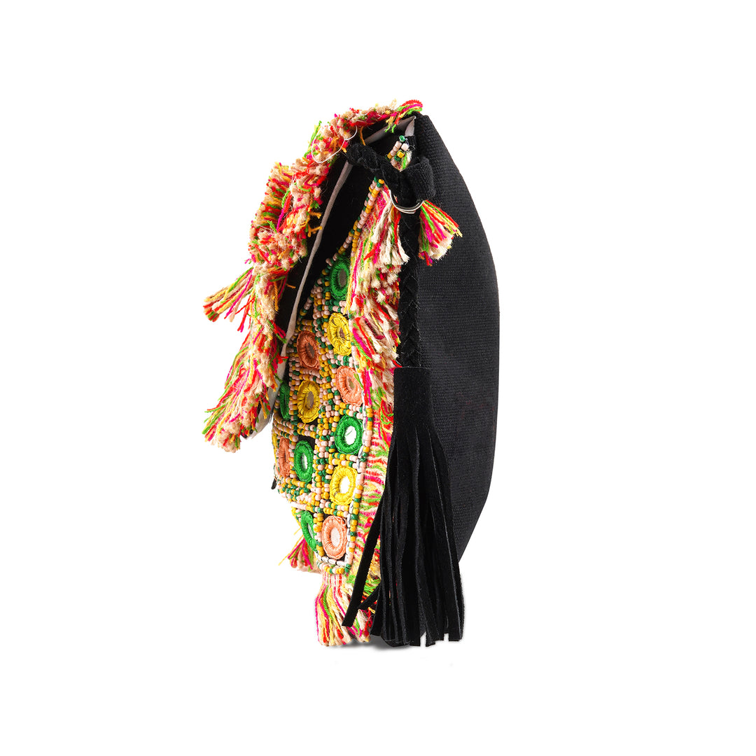 Flower Child Tassel Multicoloured Banjara Bag