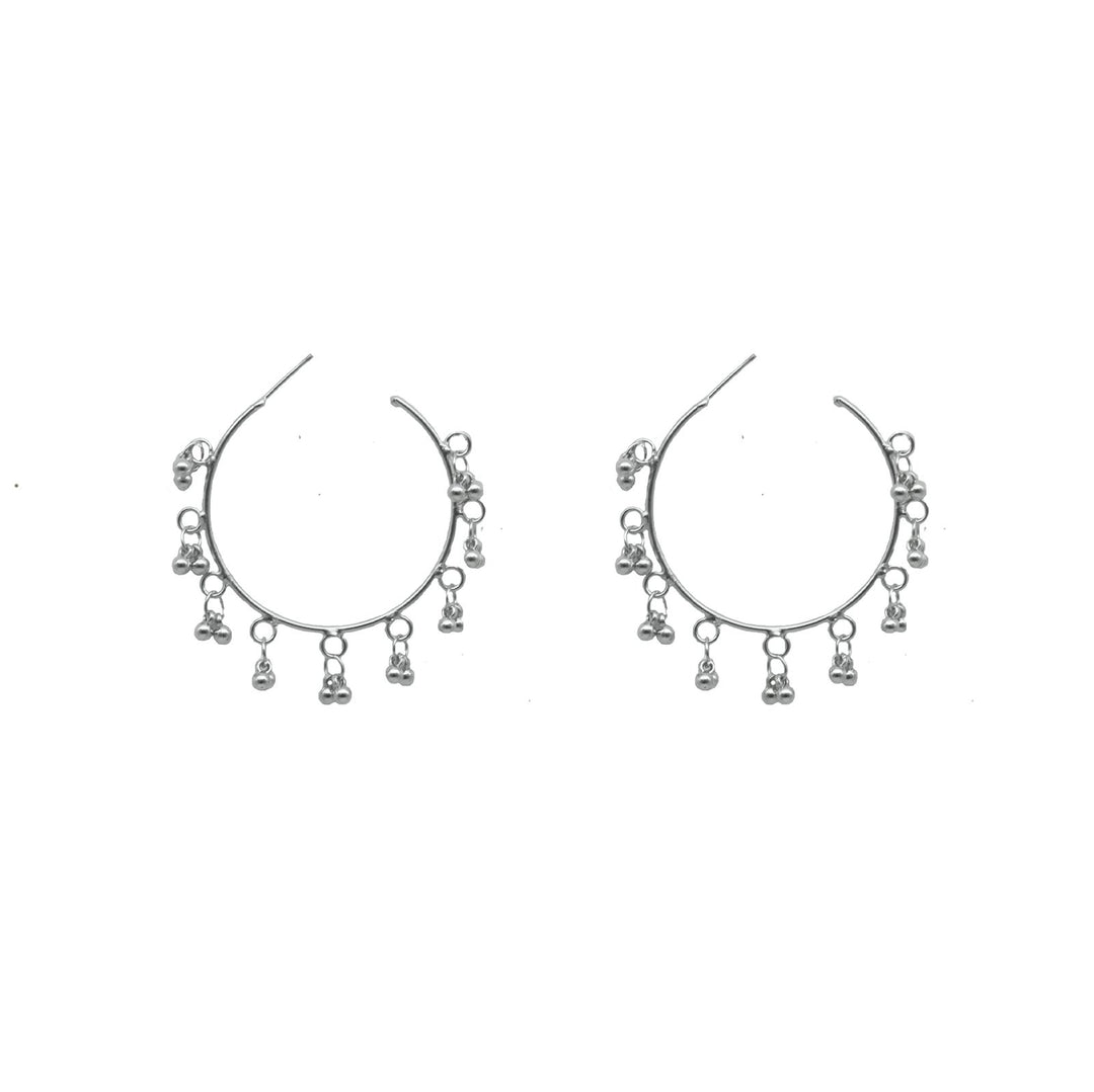 Teejh Gouri Metallic Ghungroo Silver Oxidized Jewelry Gift Set