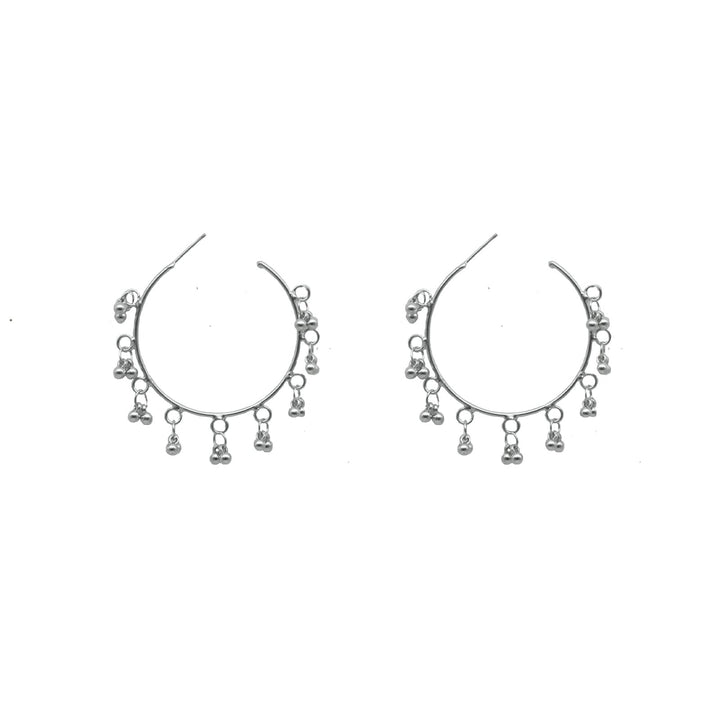 Teejh Gouri Metallic Ghungroo Silver Oxidized Jewelry Gift Set