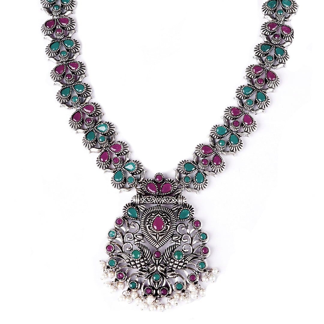 Teejh Nishka Multi Colored Necklace Set